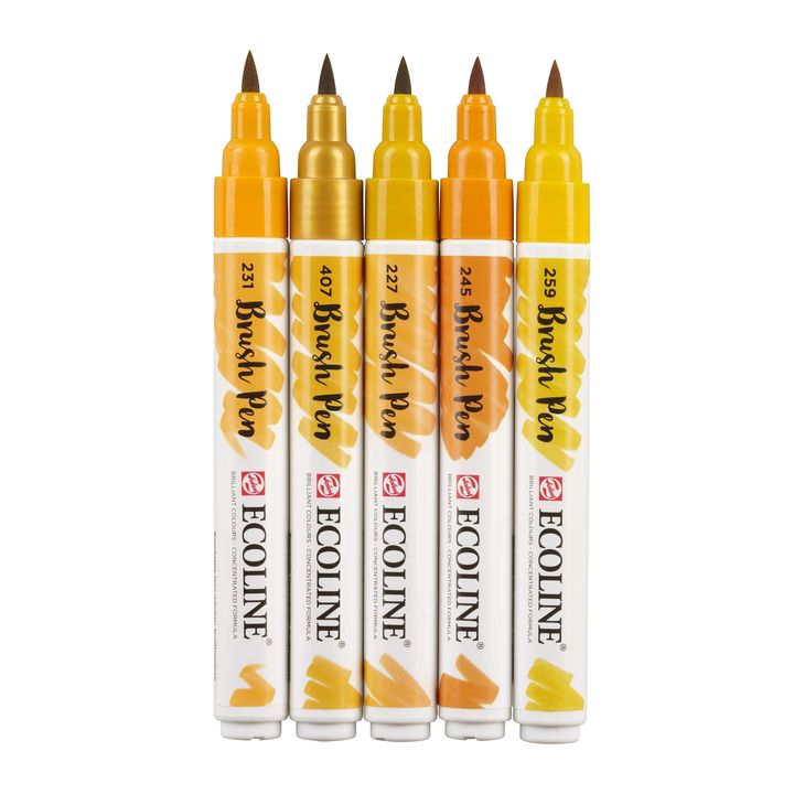 Ecoline Earth Watercolor Brush Pens