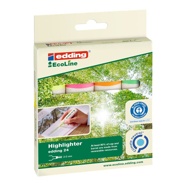 EcoLine Edding24 Highlighter Set of 4 — image 7