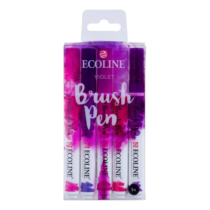 Ecoline Violet Watercolor Brush Pens