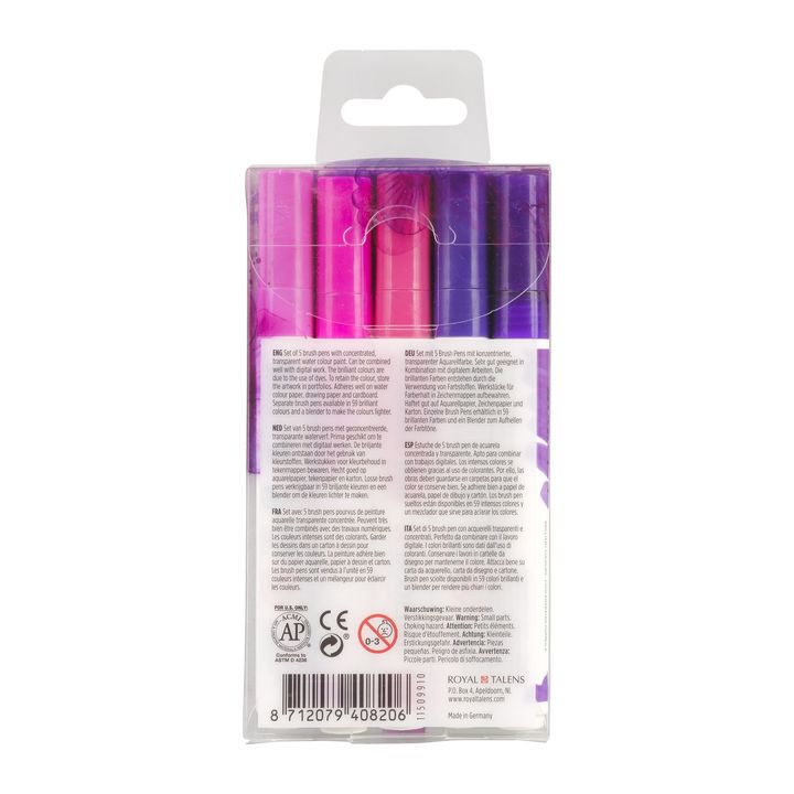 Ecoline Violet Watercolor Brush Pens