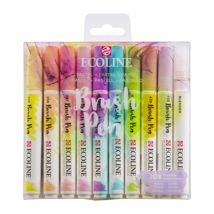 Ecoline Watercolor Brush Pens, Pastel