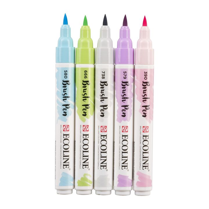 Ecoline Watercolor Brush Pens, Pastel