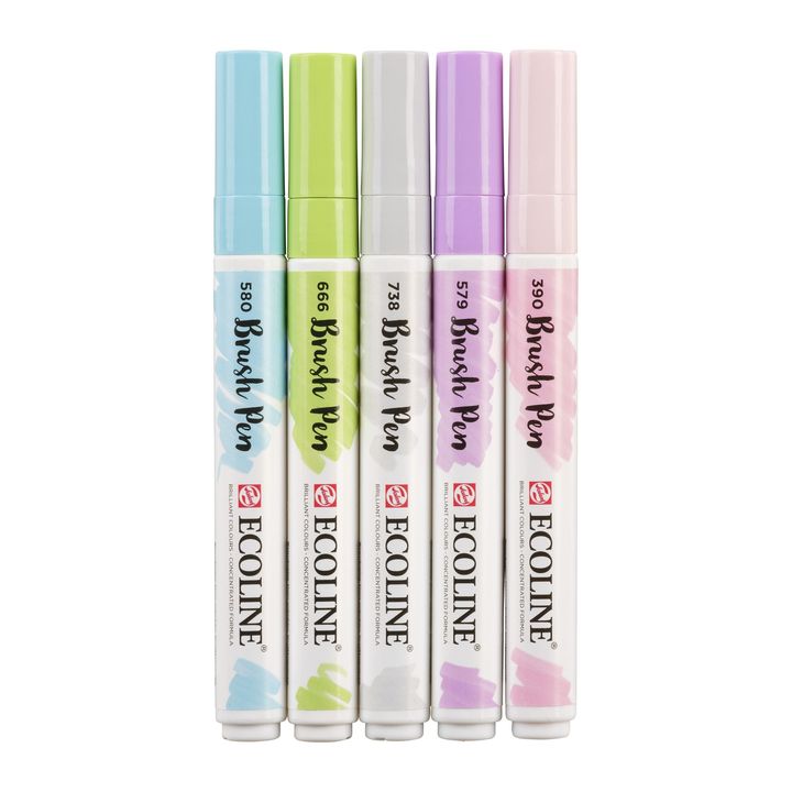 Ecoline Watercolor Brush Pens, Pastel