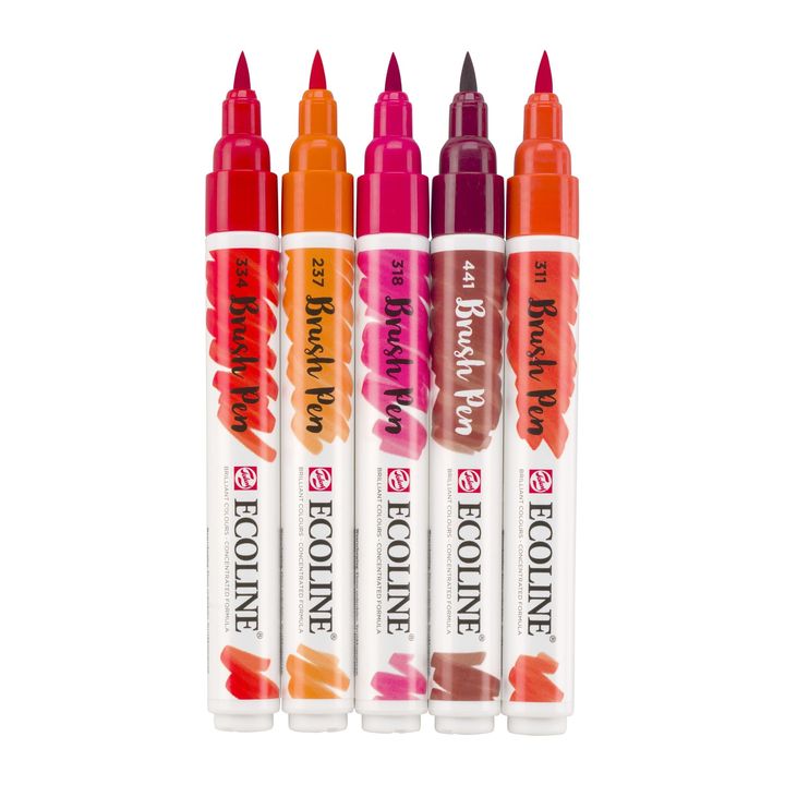 Ecoline Watercolor Brush Pens Red