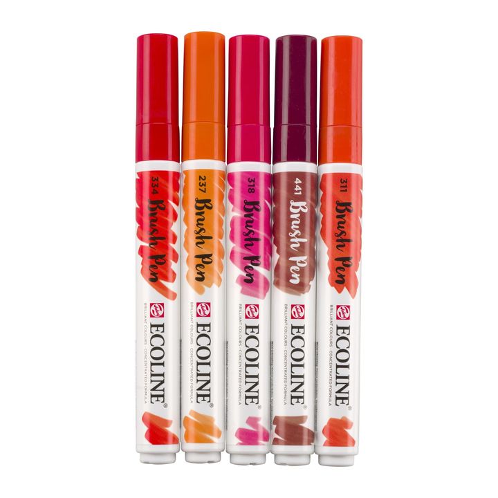 Ecoline Watercolor Brush Pens Red