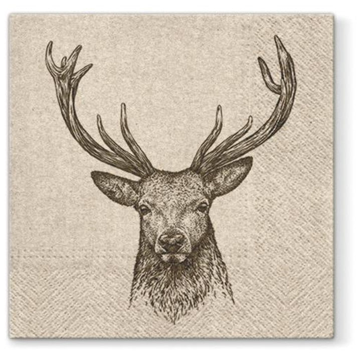 Eko Decoupage Napkins, Deer, 1 pc