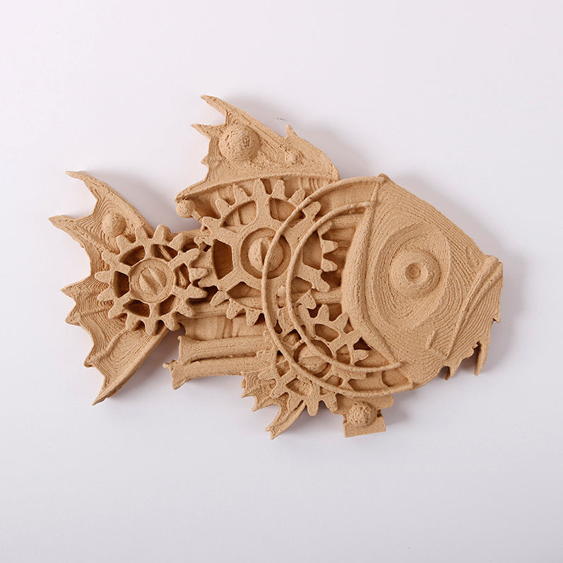 Elastic wood Pentart - Fish 16 x 10 cm