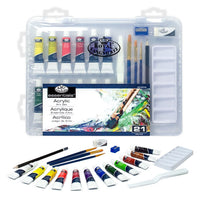 Essentials Acrylic Paint Set in Case, 21-Piece