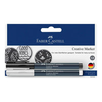 Faber Castell Creative Marker, White/Black
