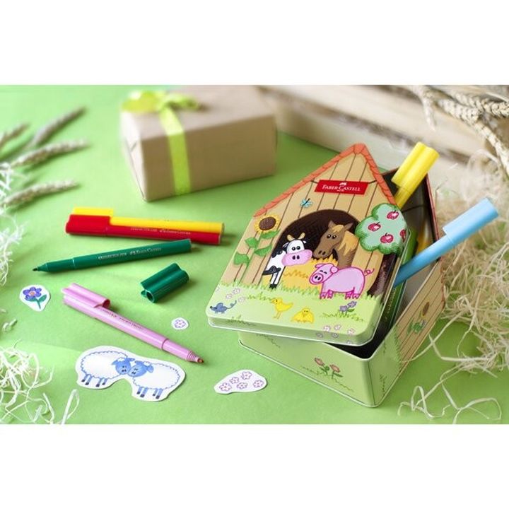 Faber-Castell Farm Clip Markers, 18 pcs