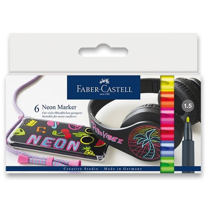 Faber Castell Neon Marker Set of 6