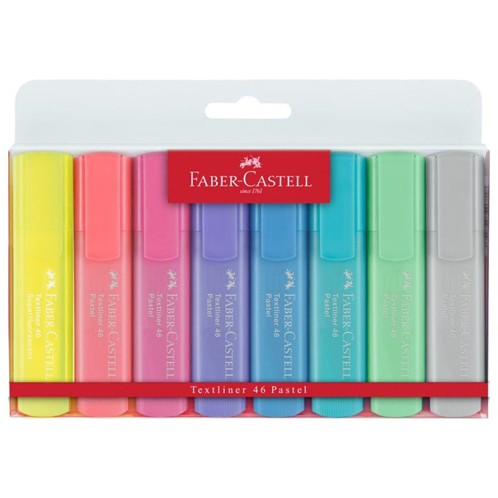 Faber-Castell Pastel 1546 Highlighter Set of 8 | various colors — image 2