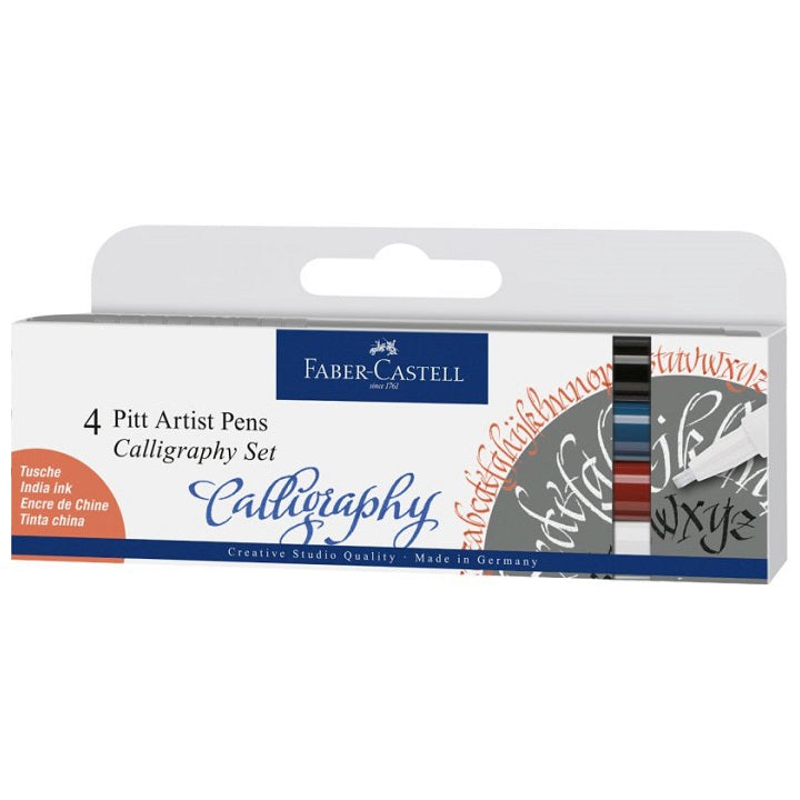 Faber-Castell Pitt Calligraphy Pens, Set of 4
