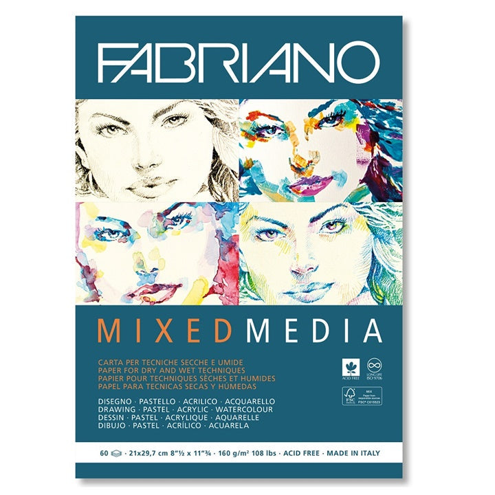 FABRIANO Mixed Media Paper Pad | various sizes — image 1