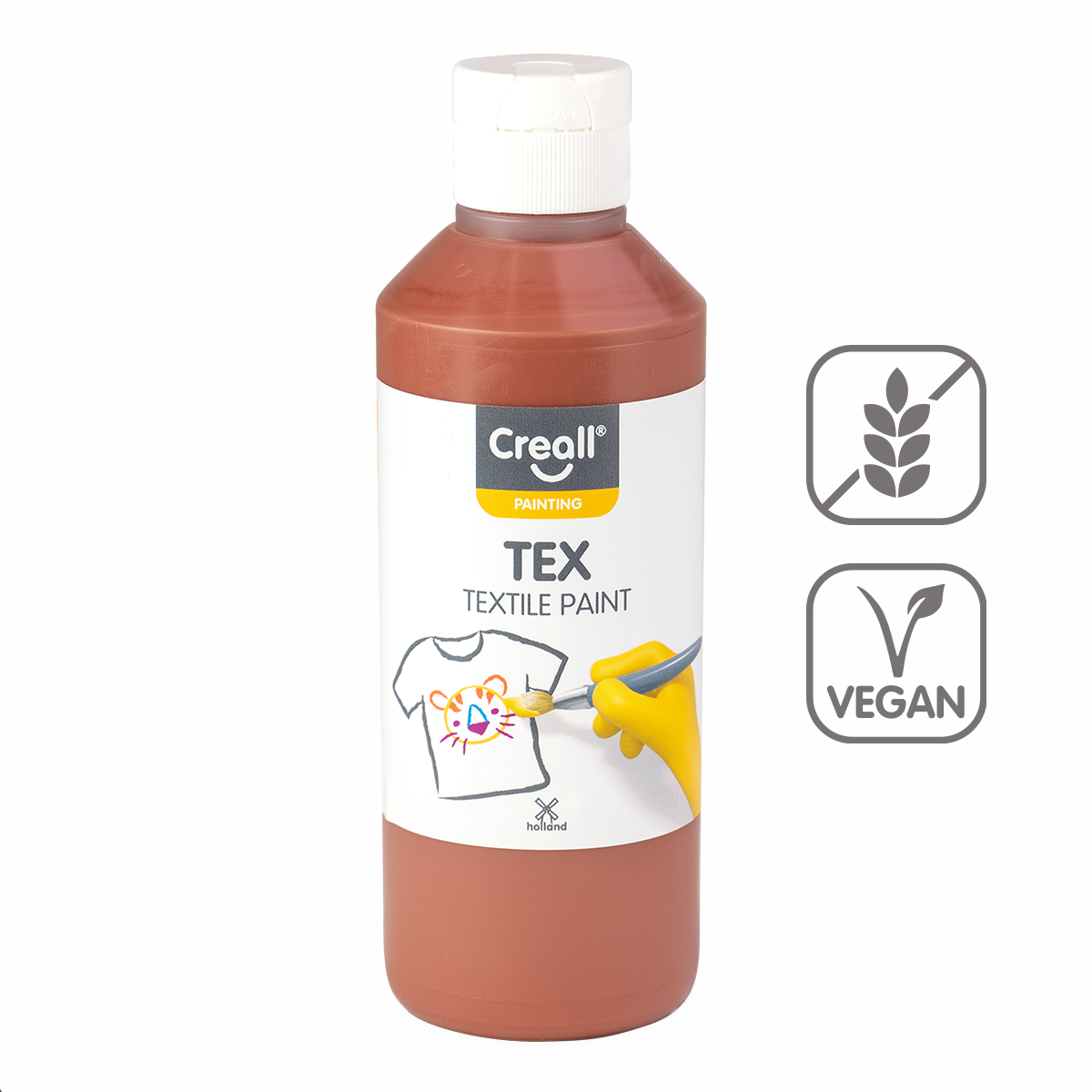 Fabric Paint Creall Tex 250 ml – brown