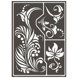 Fantastic Flowers Self-Adhesive Stencil A3