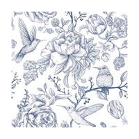 Fauna and Flora Illustration Decoupage Napkins, 1 pc