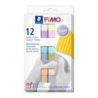 FIMO Polymer Clay Set, Soft Pastel Colors, 12x25 g