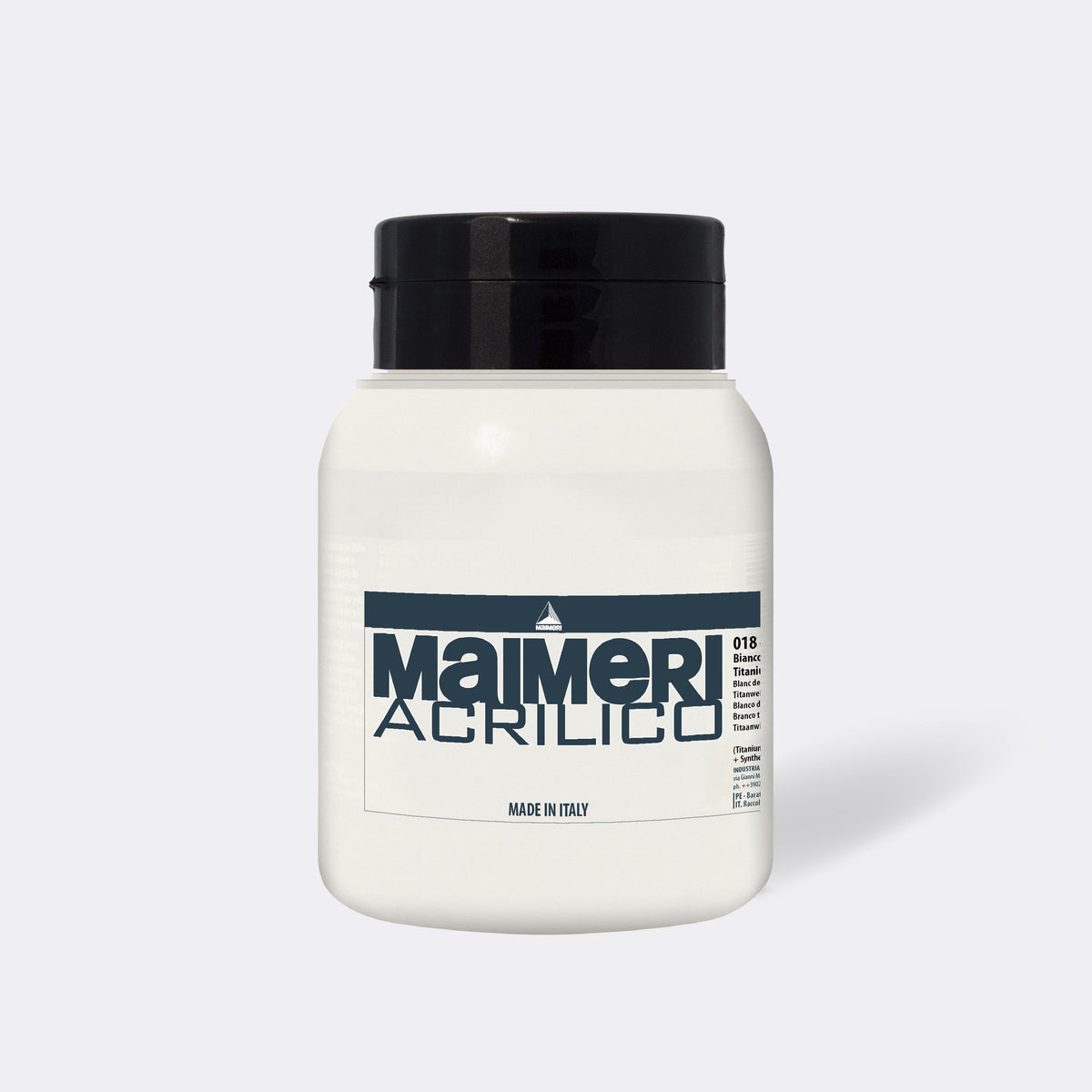 Fine acrylic paint MAIMERI Acrilico 1000 ml – Titanium White