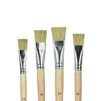 Flat Brush with Natural Hair | various sizes