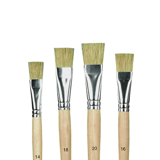 Flat Brush with Natural Hair | various sizes