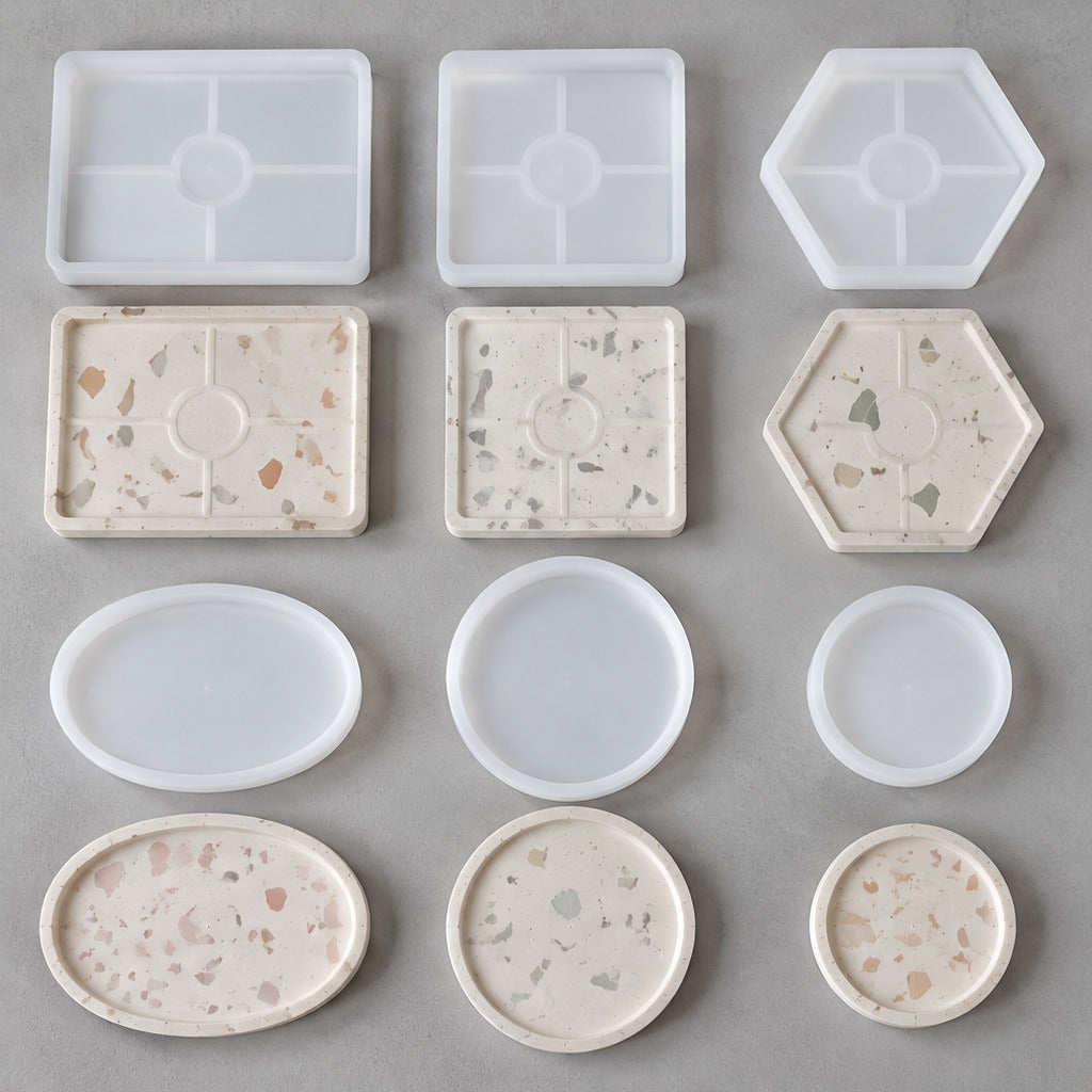 Flexible Silicone Casting Mold for Trays and Coasters