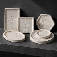 Flexible silicone mold for casting trays and coasters