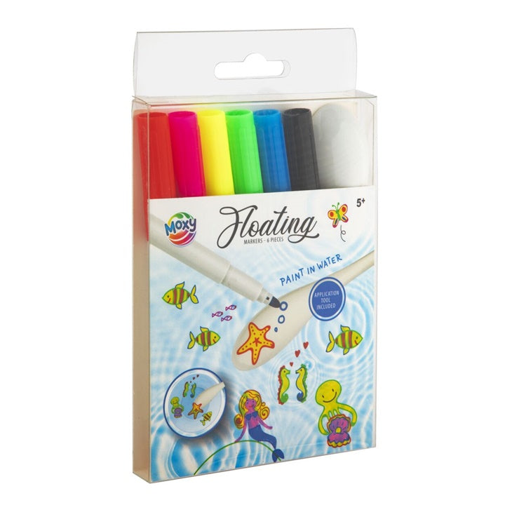 Floating Art Markers, Set of 6 + Applicator