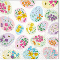 Flowered Eggs Decoupage Napkins - 1 pc