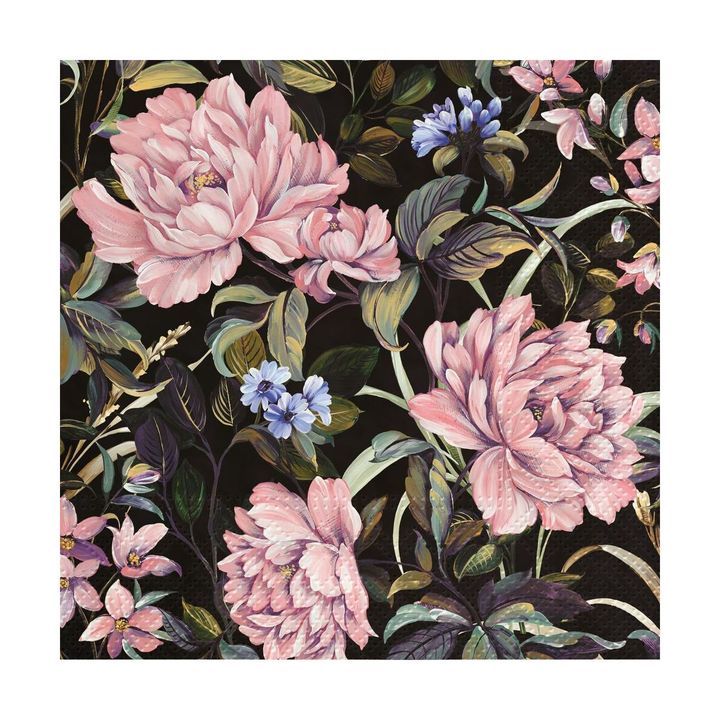 Flowers Mystery Decoupage Napkins - 1 pc