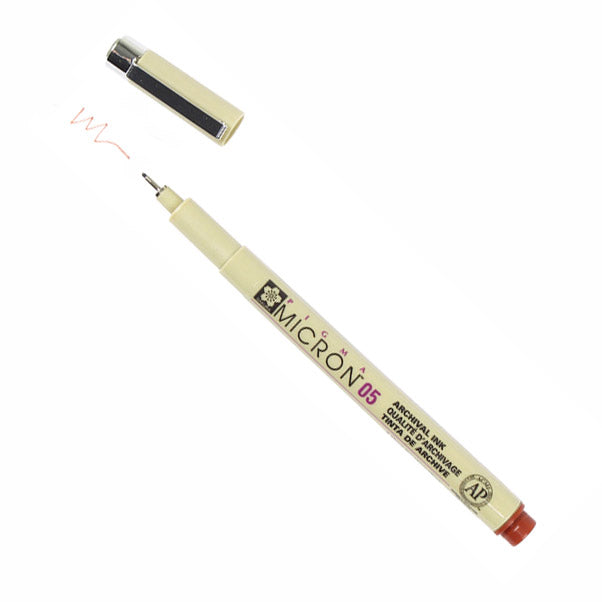 Флумастер за техническо чертане SAKURA Pigma Micron BROWN — изображение 3