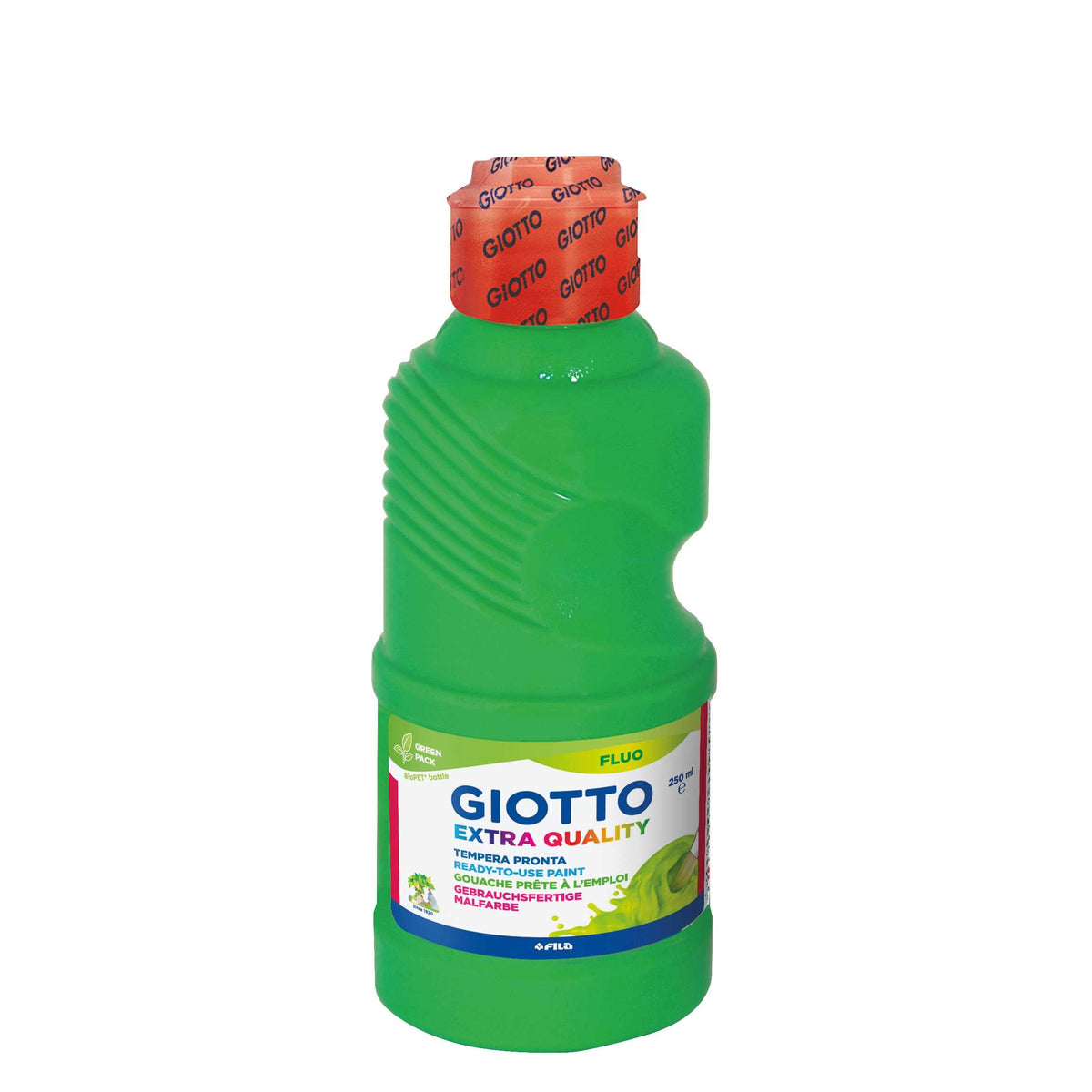 Fluorescent Poster Paint GIOTTO Extra Quality Fluo 250 ml – green