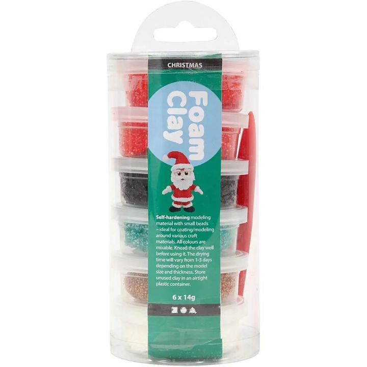Foam Clay Christmas Modeling Clay, 6 x 14 g — image 4