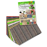 Folia Decorative Paper Strukturen 24 x 34 cm / 26 Sheets