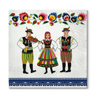 Folk Celebration Eco Decoupage Napkins - 1 pc