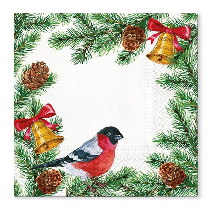 Frame with Bells Decoupage Napkins - 1 pc