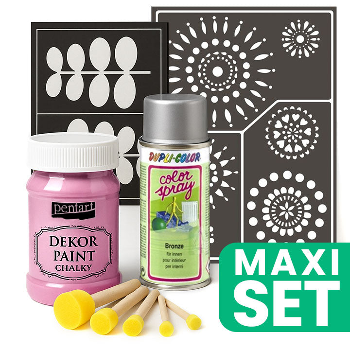 Furniture Renovation Set with Silver Spray Paint - Baby Pink — Image 1