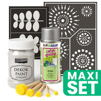 Furniture Renovation Set with Silver Spray Paint - Cream White — image 1