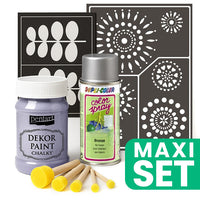 Furniture Renovation Set with Silver Spray Paint - Light Lilac — image 1