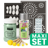 Furniture Renovation Set with Silver Spray Paint - Pistachio