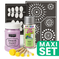 Furniture Renovation Set with Silver Spray Paint, Victorian Pink — image 1