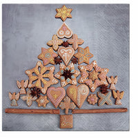 Gingerbread Tree Decoupage Napkins - 1 pc