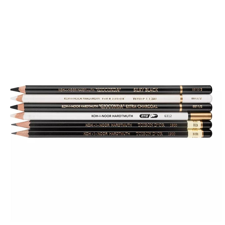 Gioconda Charcoal and Graphite Pencil Set of 6
