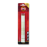 Gioconda KOH-I-NOOR White Graduated Charcoal Pencils - Set of 3
