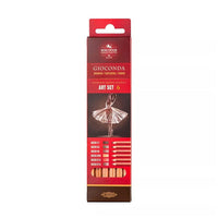 Gioconda Pastel Pencil Set, 6 pcs, Earth Tones