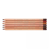 Gioconda Pastel Pencil Set, 6 pcs, Earth Tones