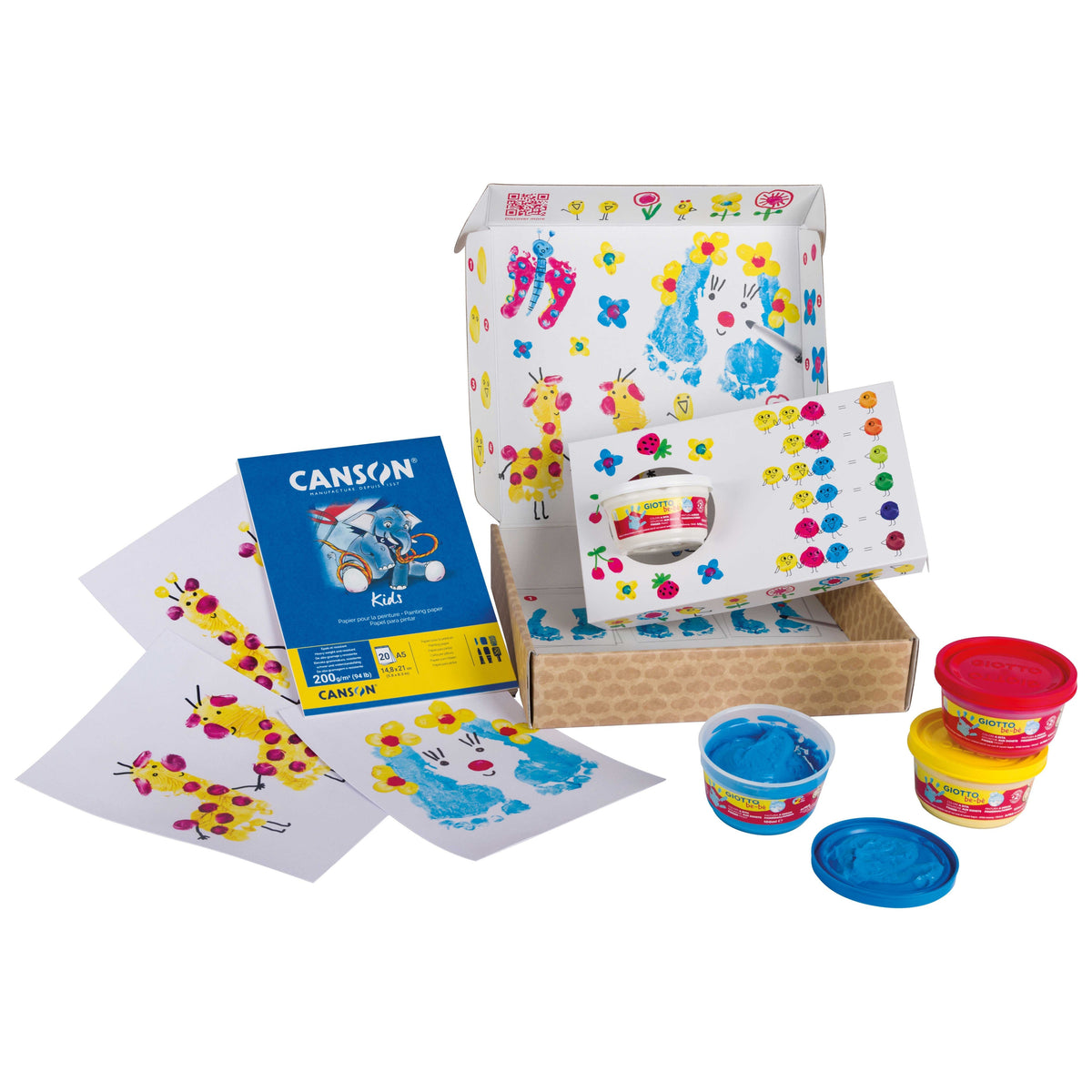 GIOTTO be-bè My Little Feet Creative Set for Hand and Footprints, Set of 5
