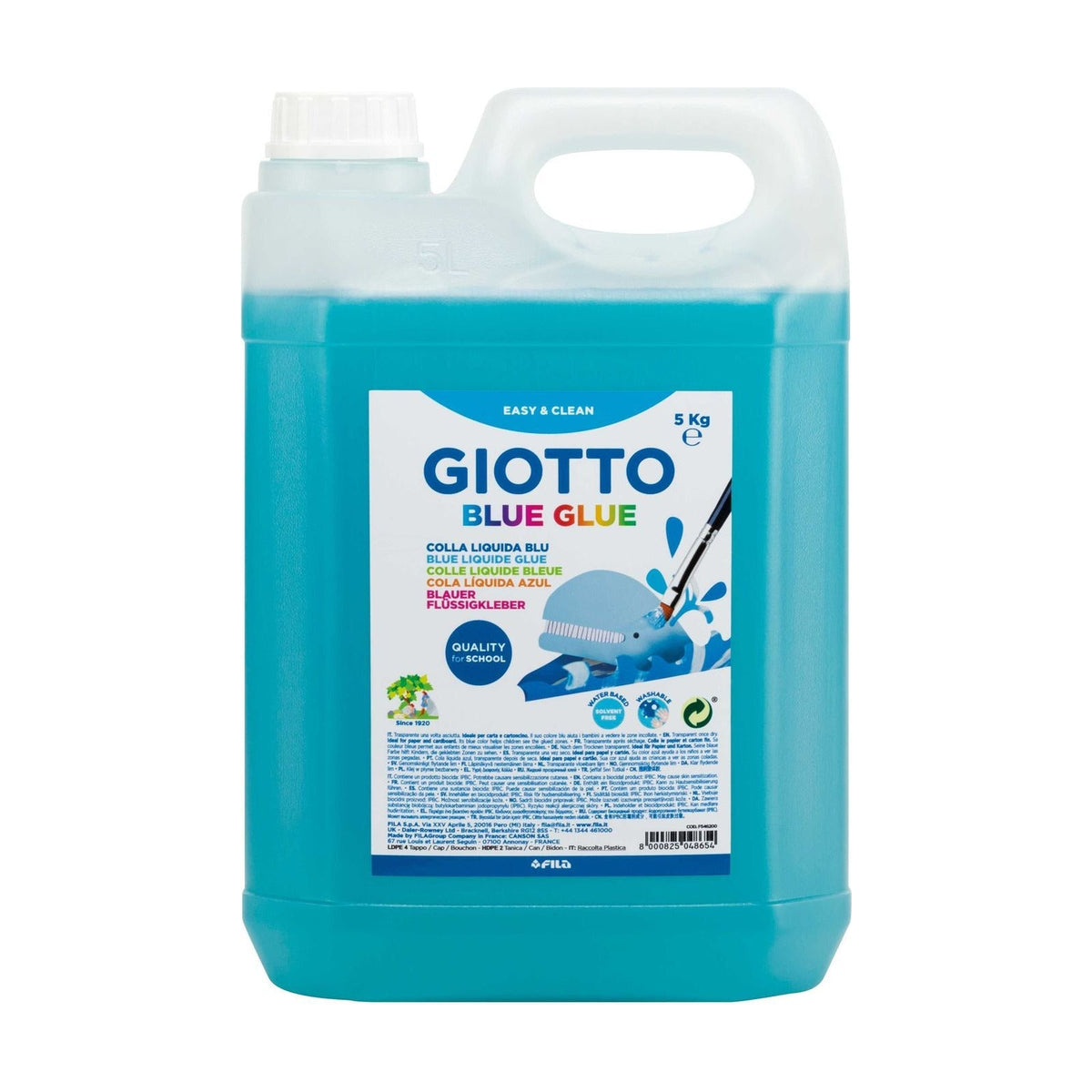 GIOTTO Blue Glue Fluid Blue Glue, 5000 ml Canister