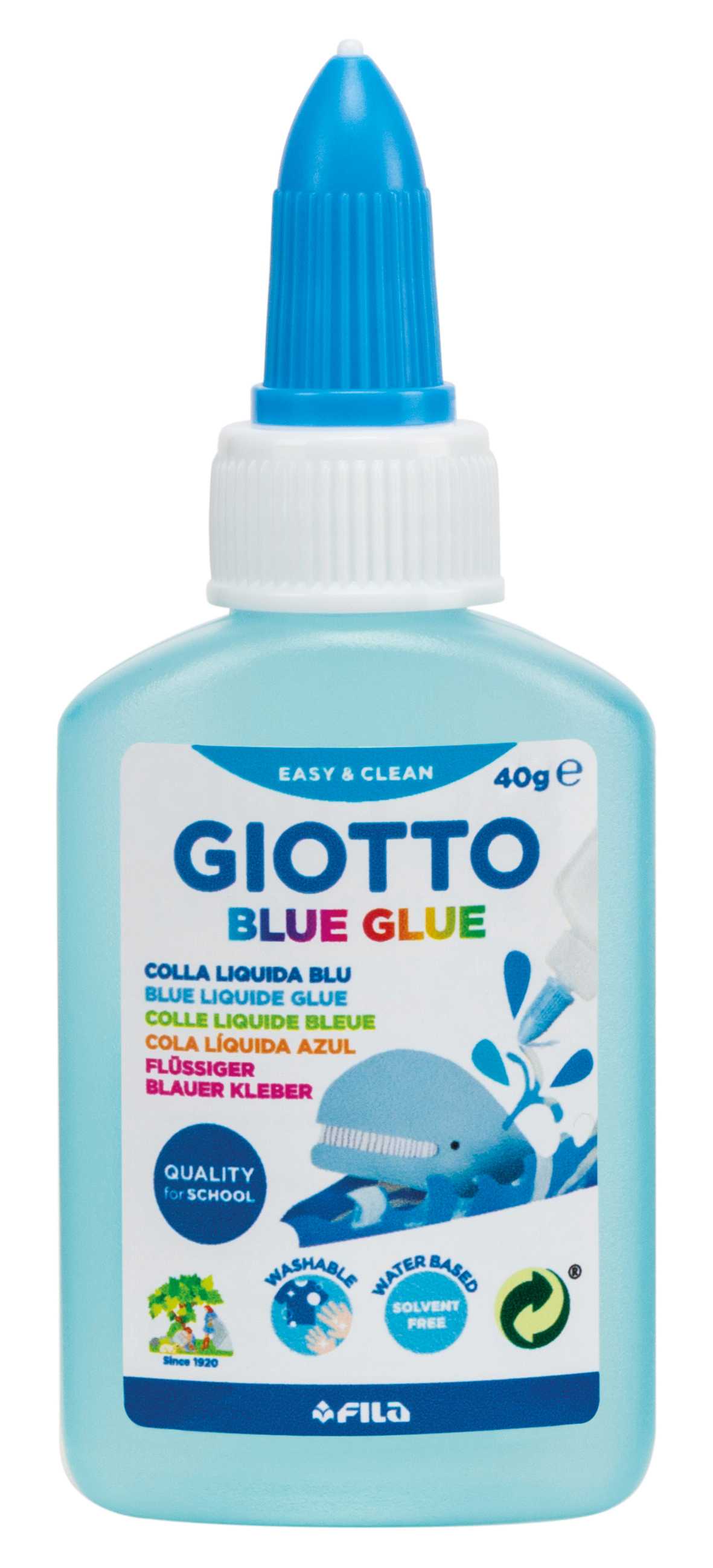 GIOTTO Blue Glue Fluid Blue Glue with Precision Tip 40 ml