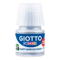Giotto Decor Matte Acrylic Paint 25 ml – Silver